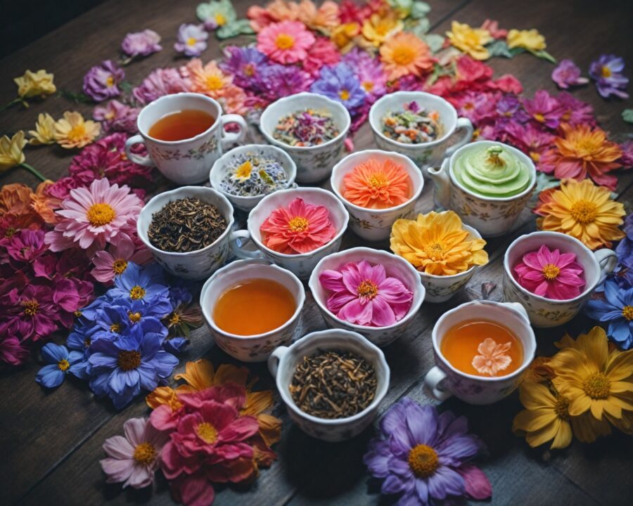 Chás de flores: descubra benefícios e sabores únicos
